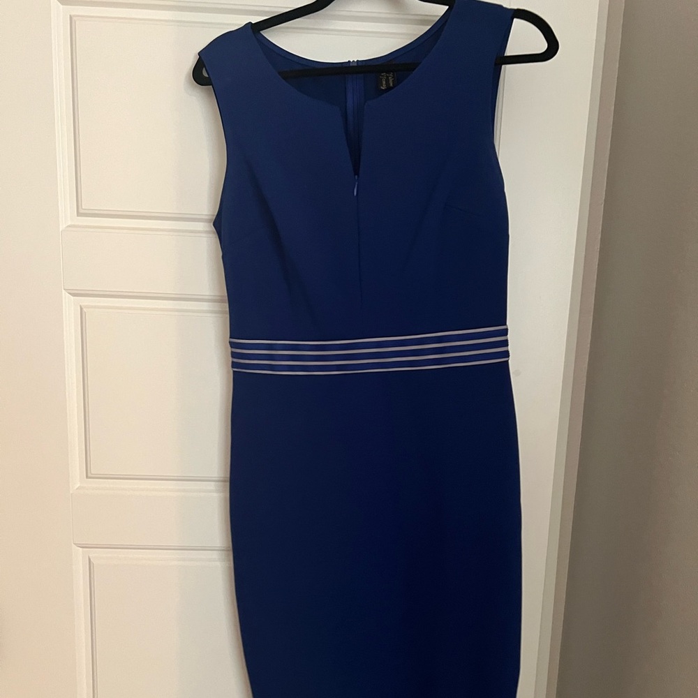 Blue sleeveless dress